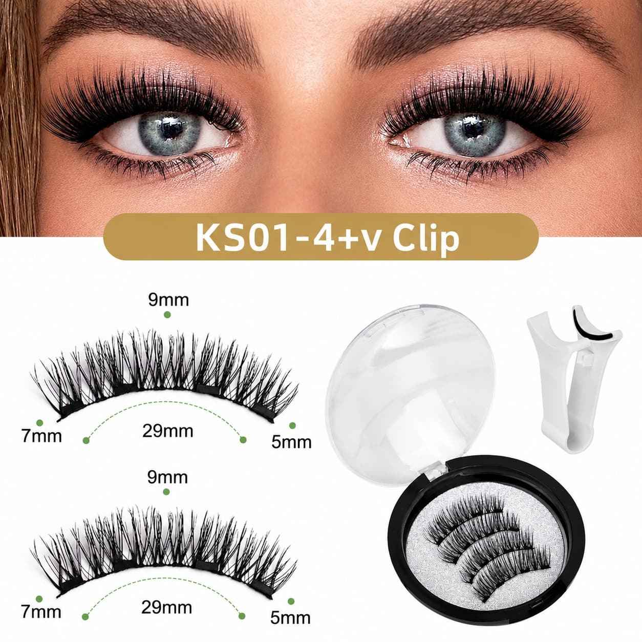 Premium Magnetic Lashes – Reusable & Comfortable