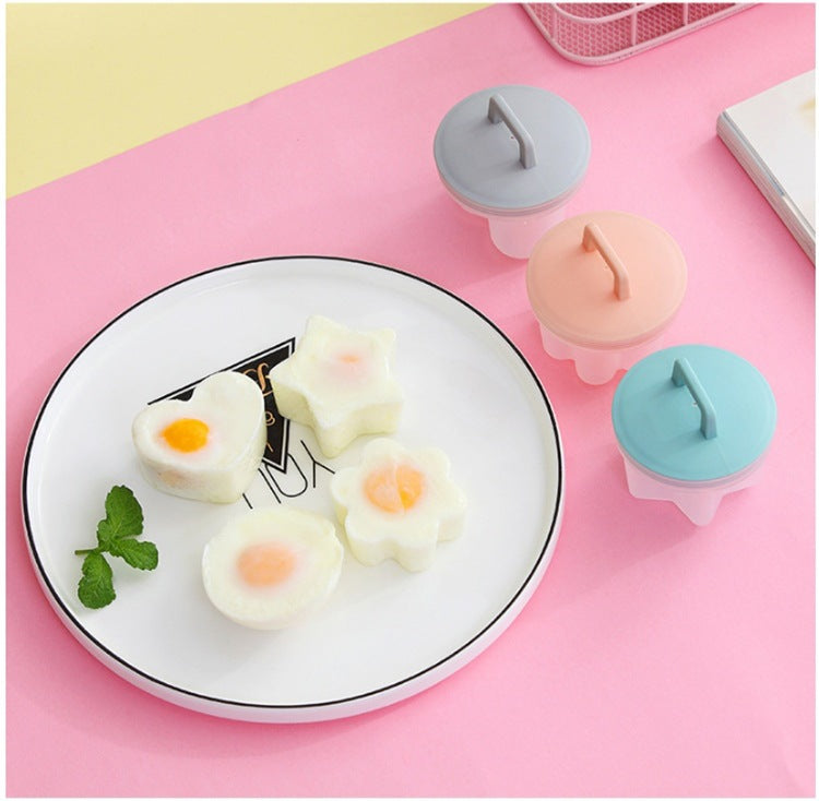 Cute Boiled Egg Mold 4 PCS-Set With Brush