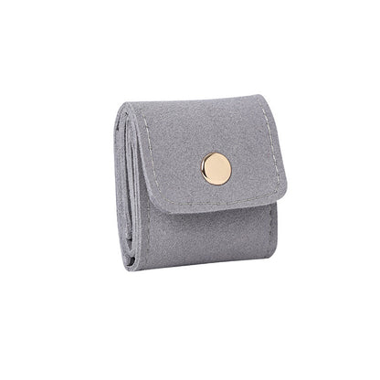 Ring storage leather pouch