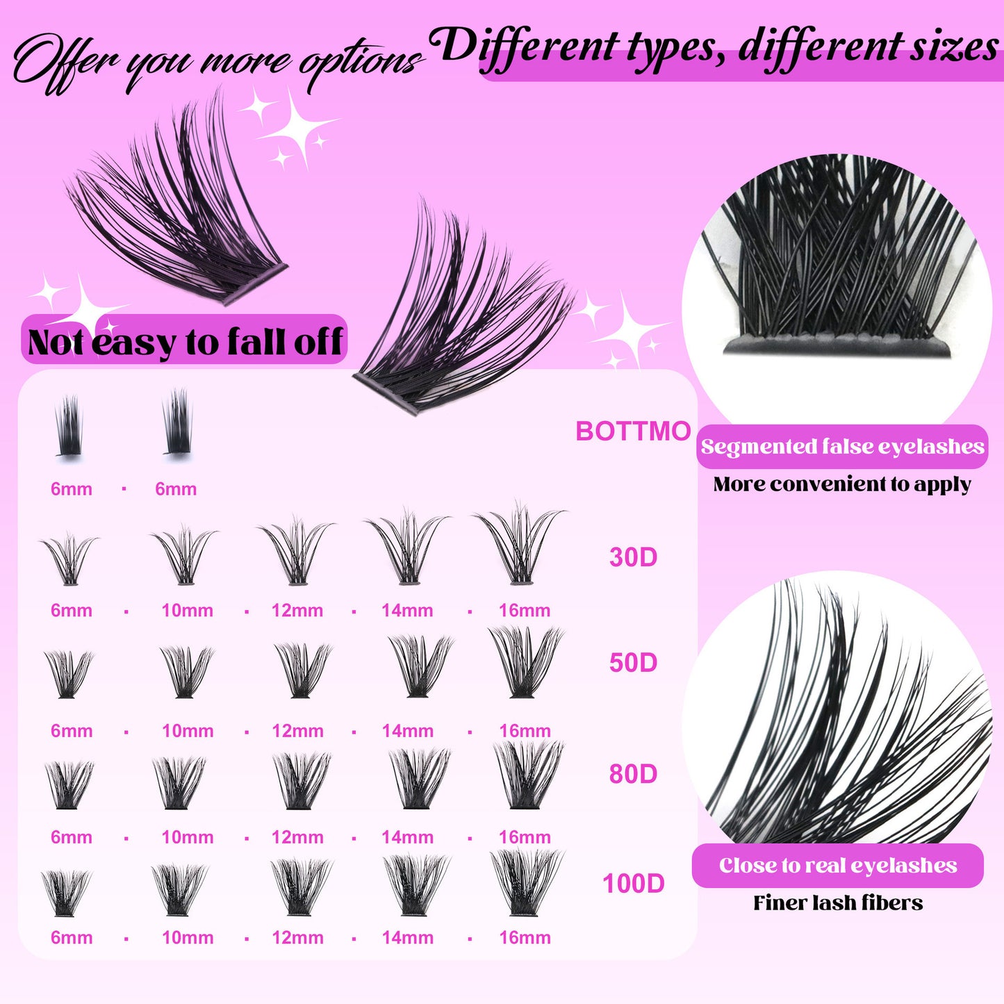 Multi-Style False Eyelash Kit with Eyelash Glue and Tweezers