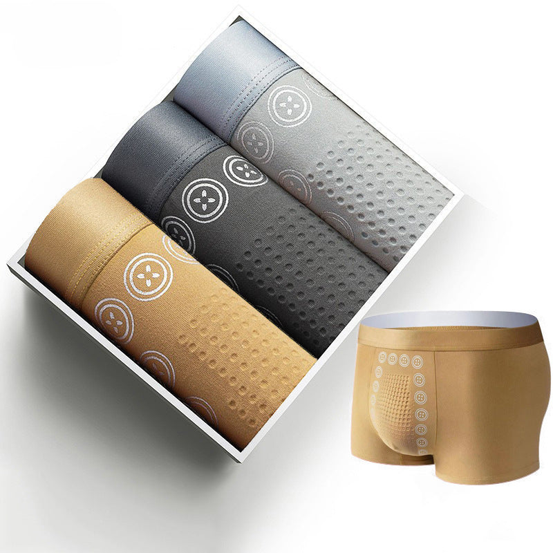 Milk Silk Comfortable Breathable Vitality Mid-waist Boxer Briefs