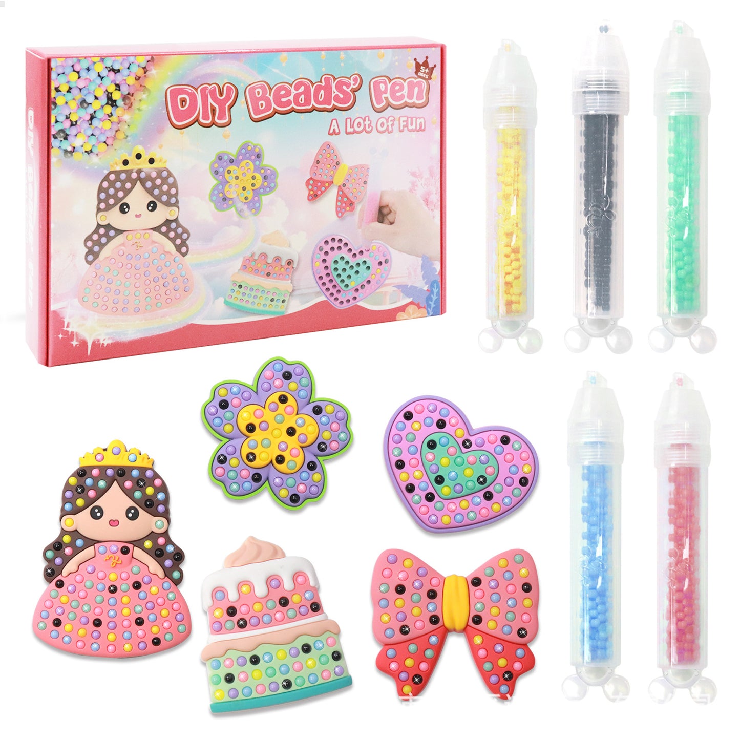 Kids DIY Diamond Sticker Cartoon Craft Kit — Reusable & Stick-On