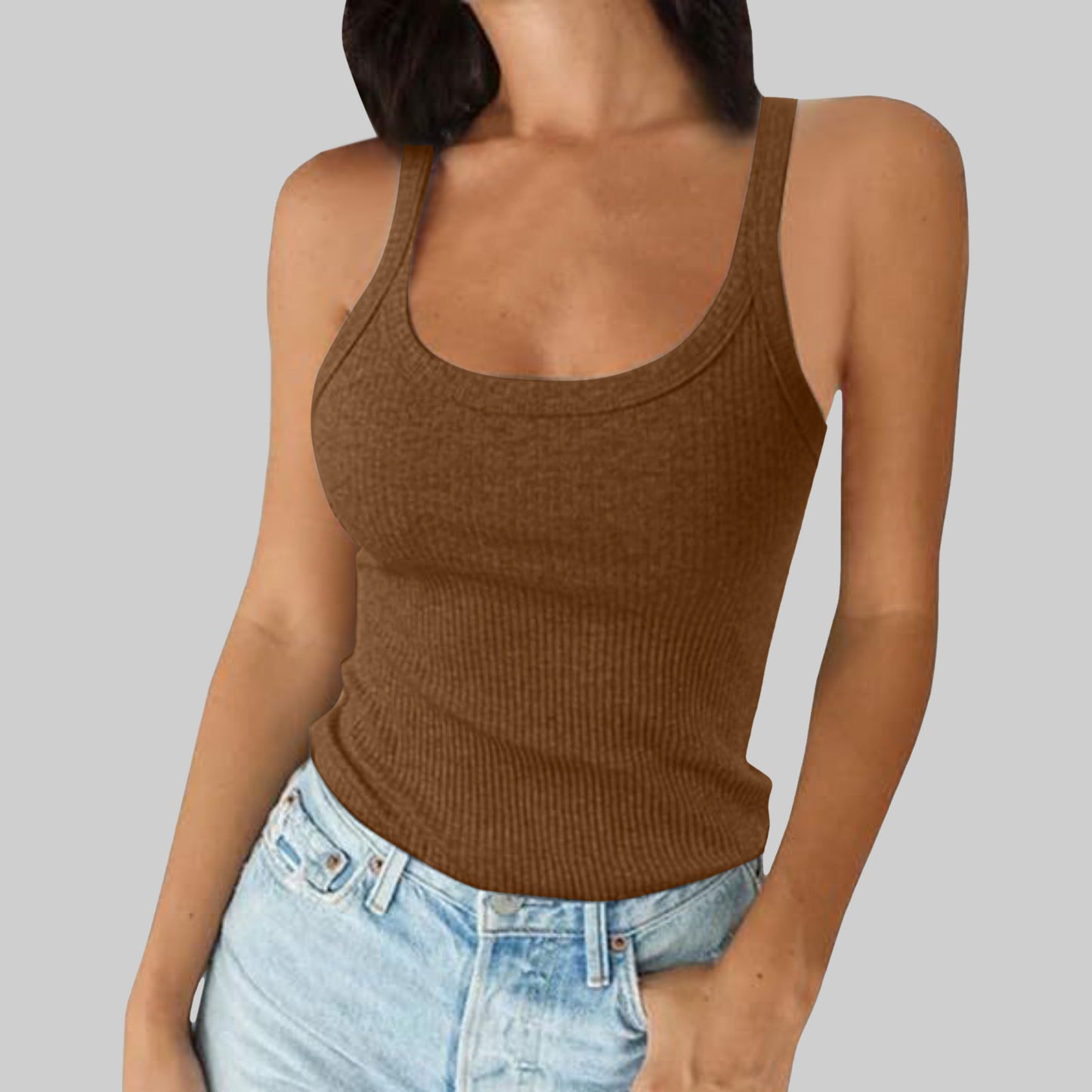 High Quality——Women’s Summer Spaghetti Strap Tank Top for Layering (Sports Inner)