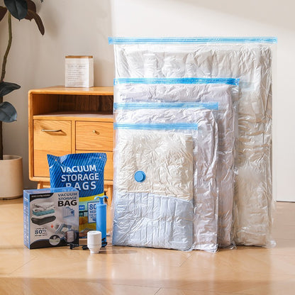 High Quality——Vacuum Storage Compression Bags (with Manual Air Pump), Dustproof & Moisture-Resistant—Save Home Space