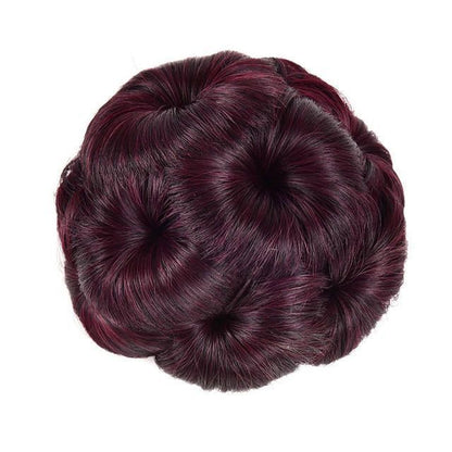 Fluffy Flower Bun Wig