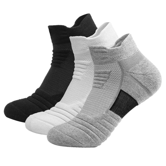 【3 pairs】Men's basketball socks, breathable and non-slip, outdoor sports socks
