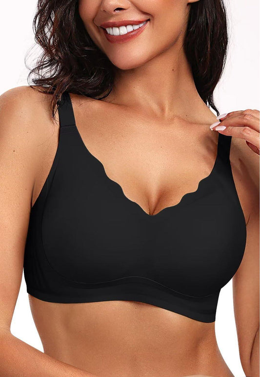 Gathering Seamless Side-support Plus Size Women's Bra