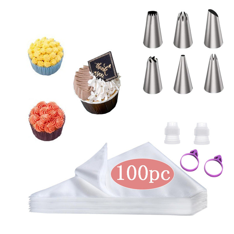 Stainless Steel Piping Tip Set, Cake Decorating Tools, Cream Piping Nozzles, EVA Piping Bags