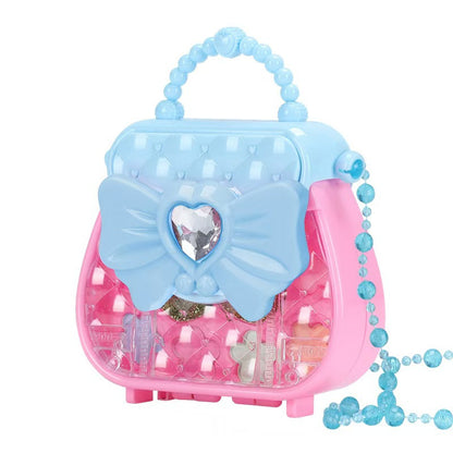 Kids Fashion Beaded Crossbody Makeup Playset – Pretend Cosmetic Toy Gift for Girls