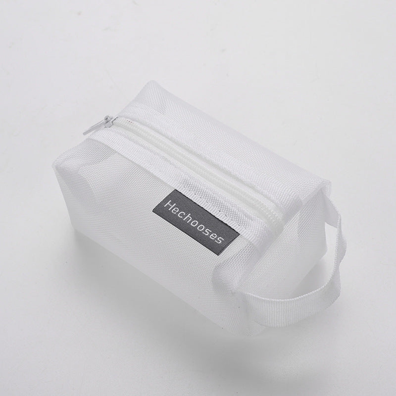 Nylon square mesh transparent storage bag