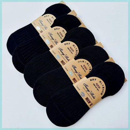 Men’s Cotton Spring & Summer Low-Cut Socks – 10 Pairs Value Pack