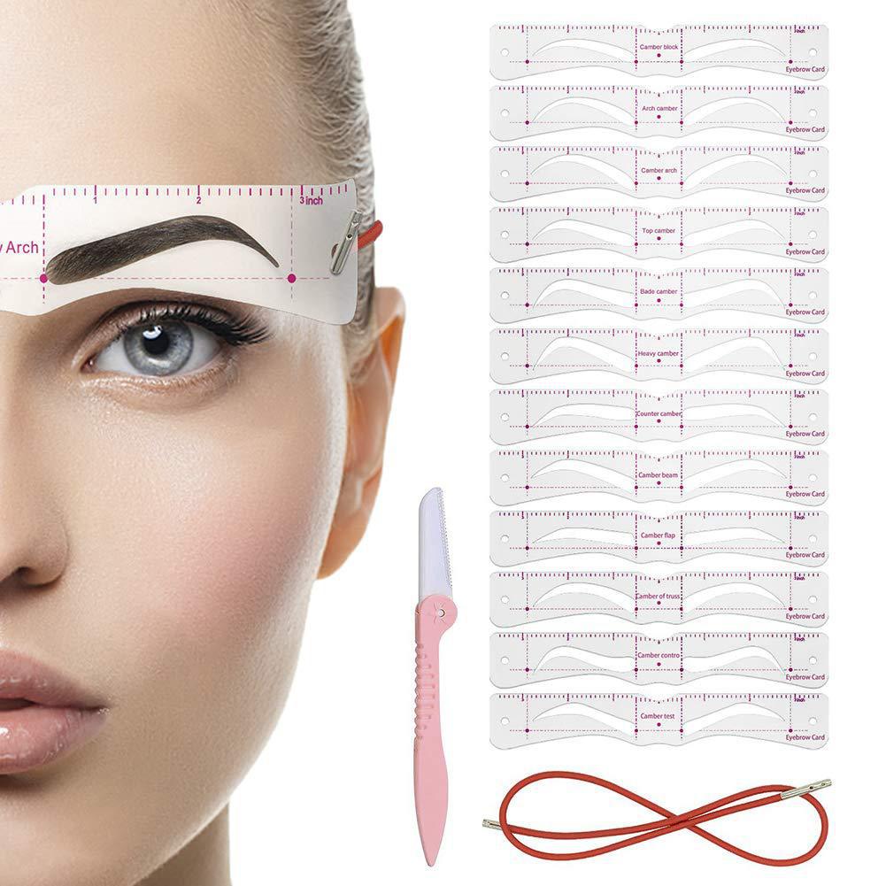 Eyebrow Stencil Kit (12 Pack)