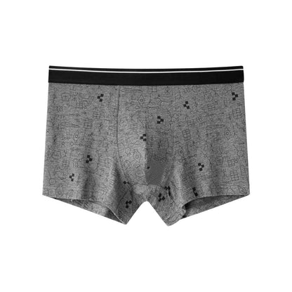 Men's Premium Cotton Printed Boxer Briefs – Soft, Breathable & Comfortable Everyday Underwear