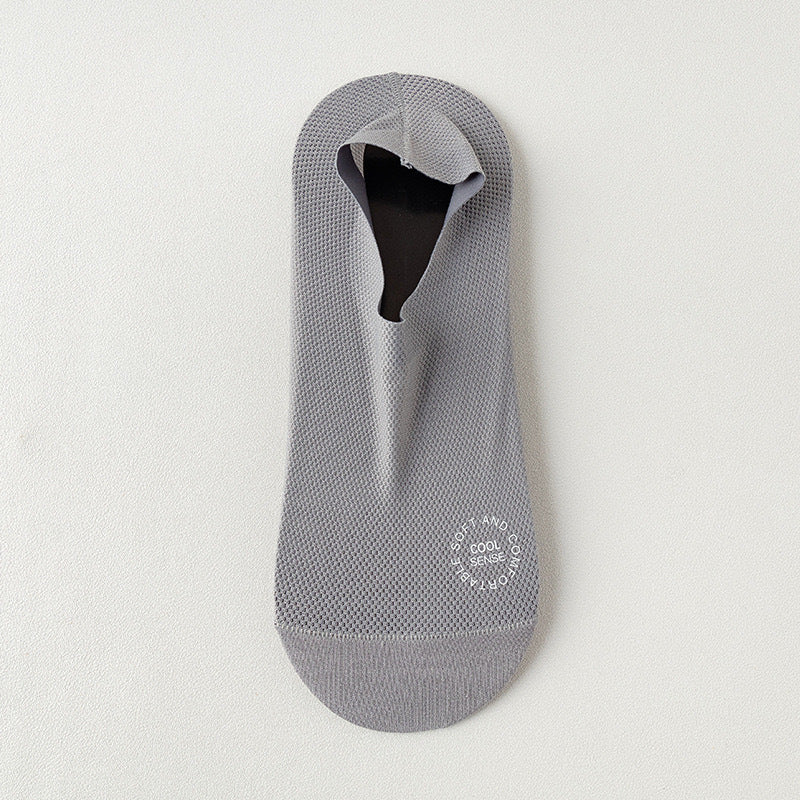 Summer Men's Thin Mesh Breathable Invisible Socks