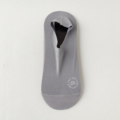 Summer Men's Thin Mesh Breathable Invisible Socks