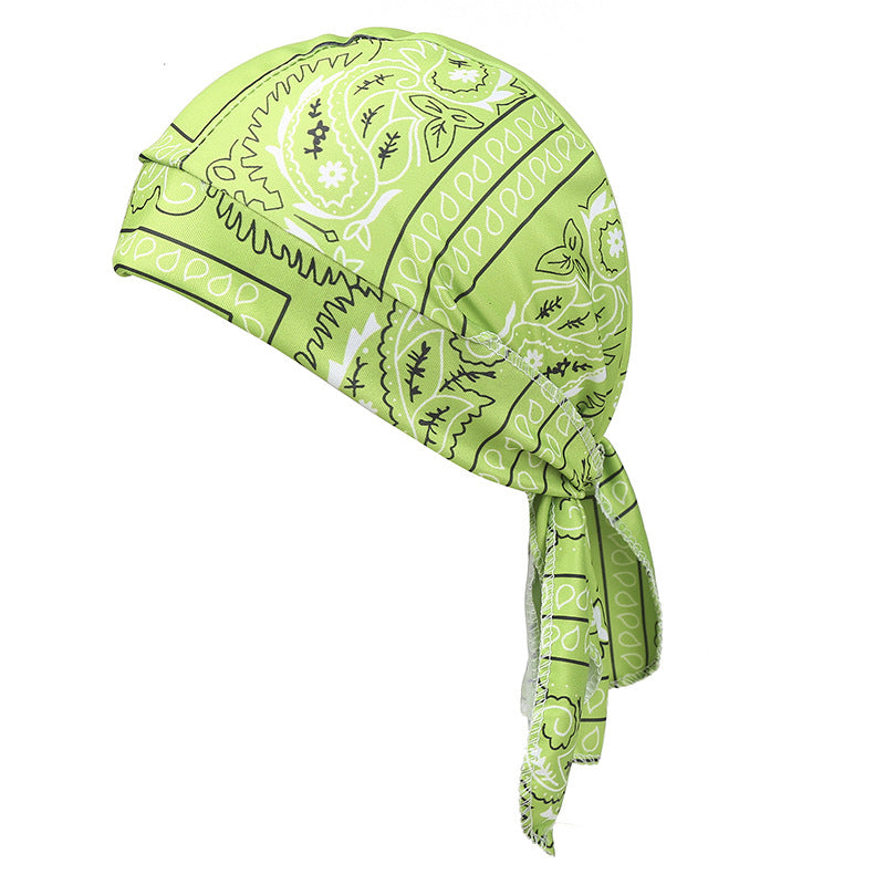 European & American Printed Stretch Pirate Cap & Unisex Bandana Hat – Perfect for Cycling & Sports