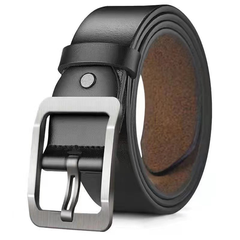 Men’s Vintage Alloy Buckle Belt – Retro Fashion Style