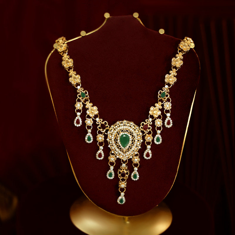 High-end Necklace, Earrings, Ring, and Bracelet Set