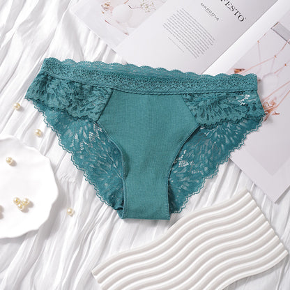 Women's pure cotton lace panties