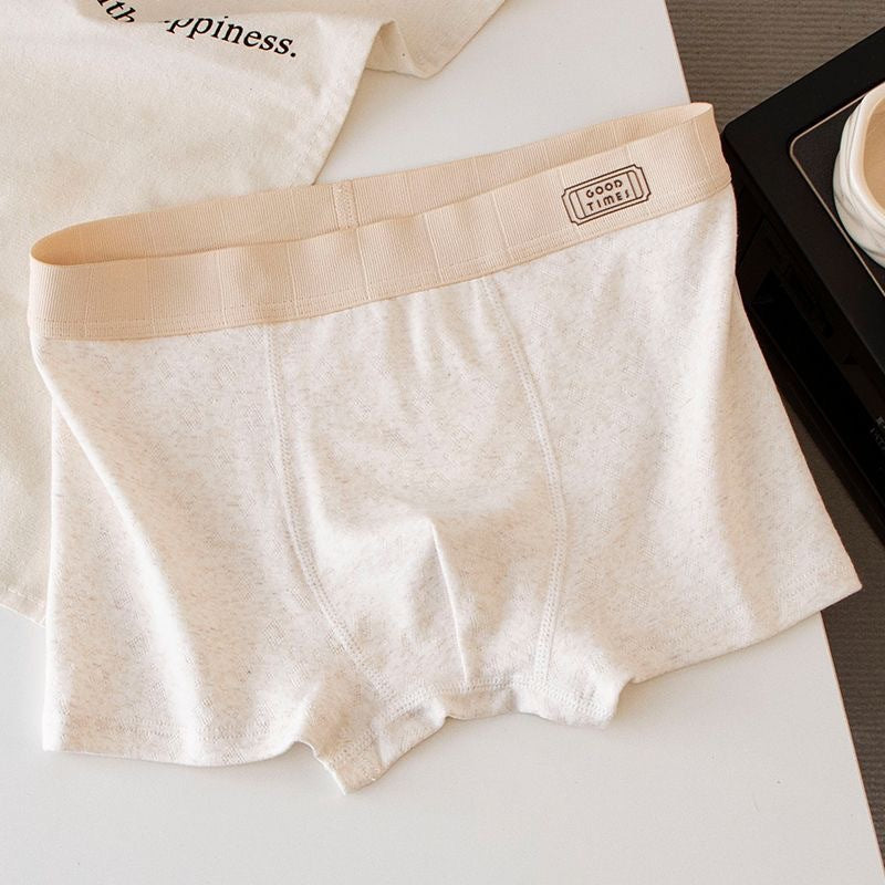 Men’s Light Color Pure Cotton Boxer Briefs – Soft & Breathable Underwear