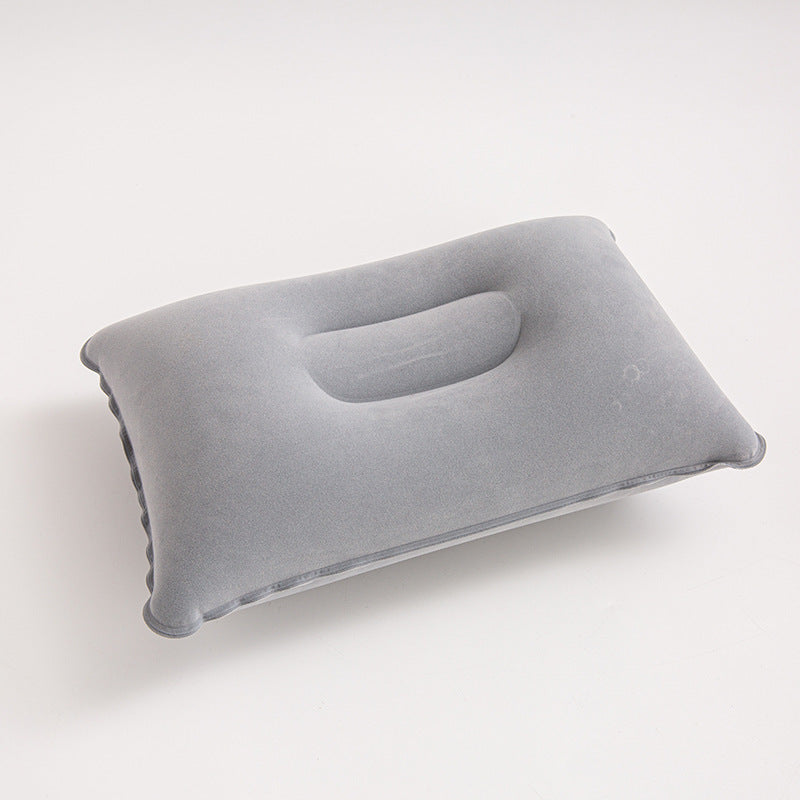 Foldable Press-to-Inflate Travel Back Pillow