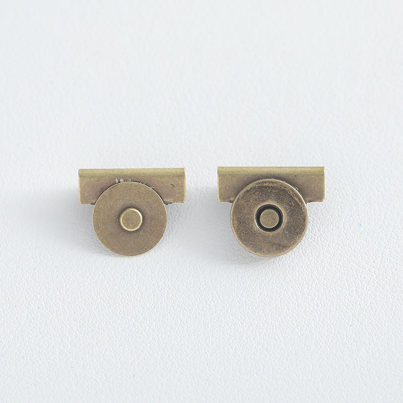 Metal Magnetic Snap Button, Bag Clamp Closure Buckle—Magnetic Fastener for Bags, Clothes & Luggage, No-Sew Removable Connector