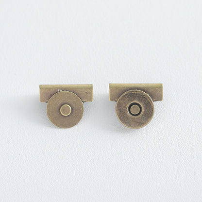 Metal Magnetic Snap Button, Bag Clamp Closure Buckle—Magnetic Fastener for Bags, Clothes & Luggage, No-Sew Removable Connector