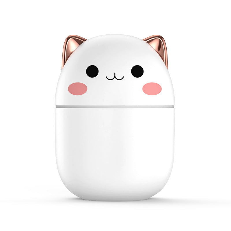 Cute Cat Air Humidifier with Night Light