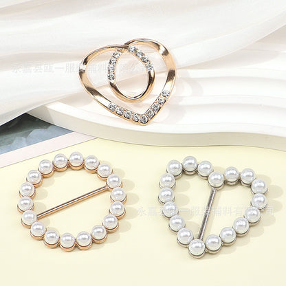 6pcs Sparkling Rhinestone Hollow T-Shirt Clips