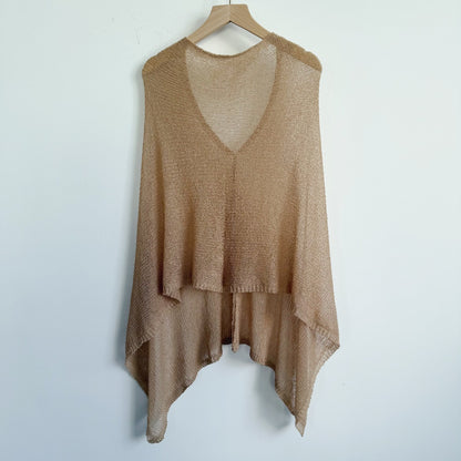 High Quality——Women’s Loose Knit Poncho – Lightweight Sun Protection Cover-Up