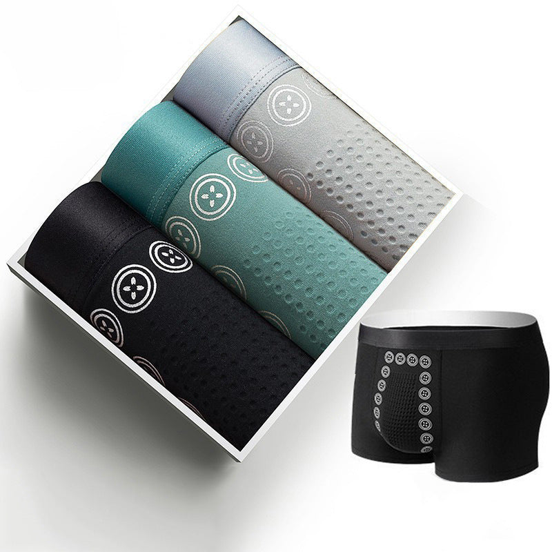 Milk Silk Comfortable Breathable Vitality Mid-waist Boxer Briefs