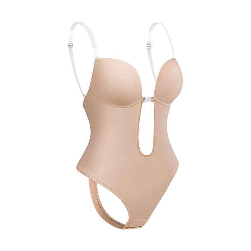 Backless Shaping Bodysuit Bra – Seamless One-Piece Slimming Underwear