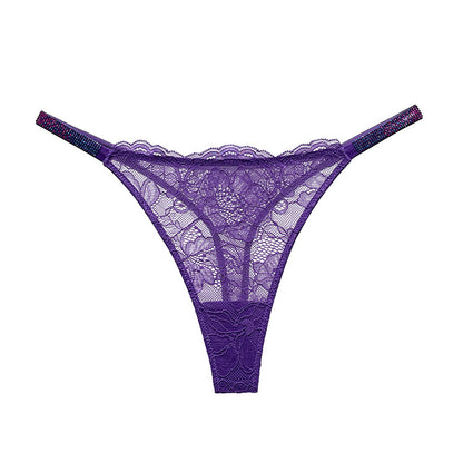 Lace Rhinestone Briefs