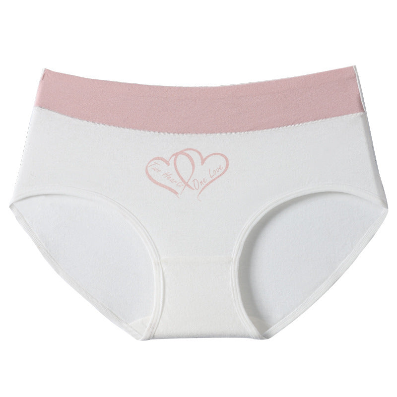 Women's Cotton Cute Love Print Briefs