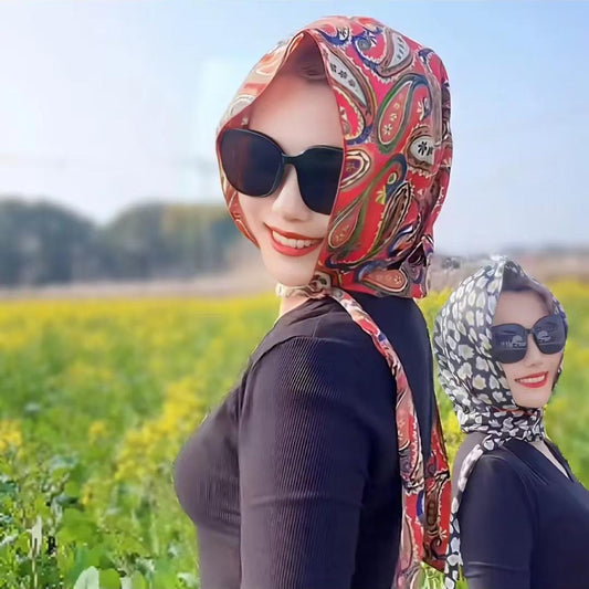 Fashionable head scarf, styles windproof and sun protection scarf