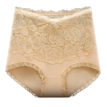 Pure cotton high-waist sexy lace women’s briefs