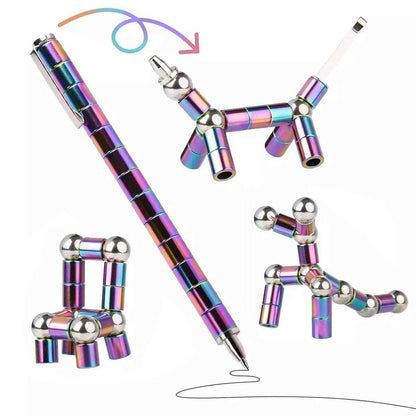 Multi-Functional Magnetic Pen Toy, Stress-Relief Magnet Pen