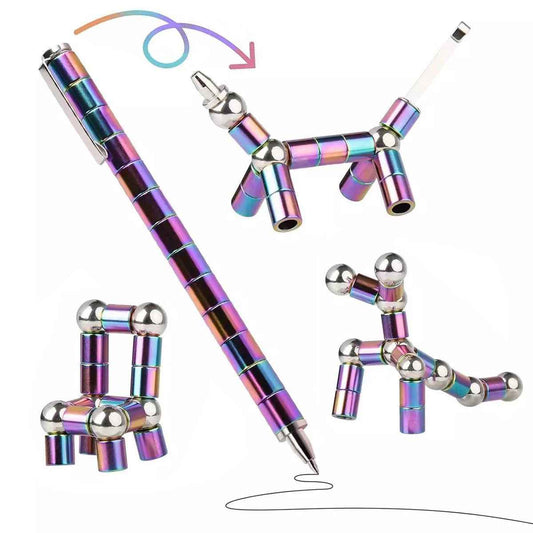 Multi-Functional Magnetic Pen Toy, Stress-Relief Magnet Pen
