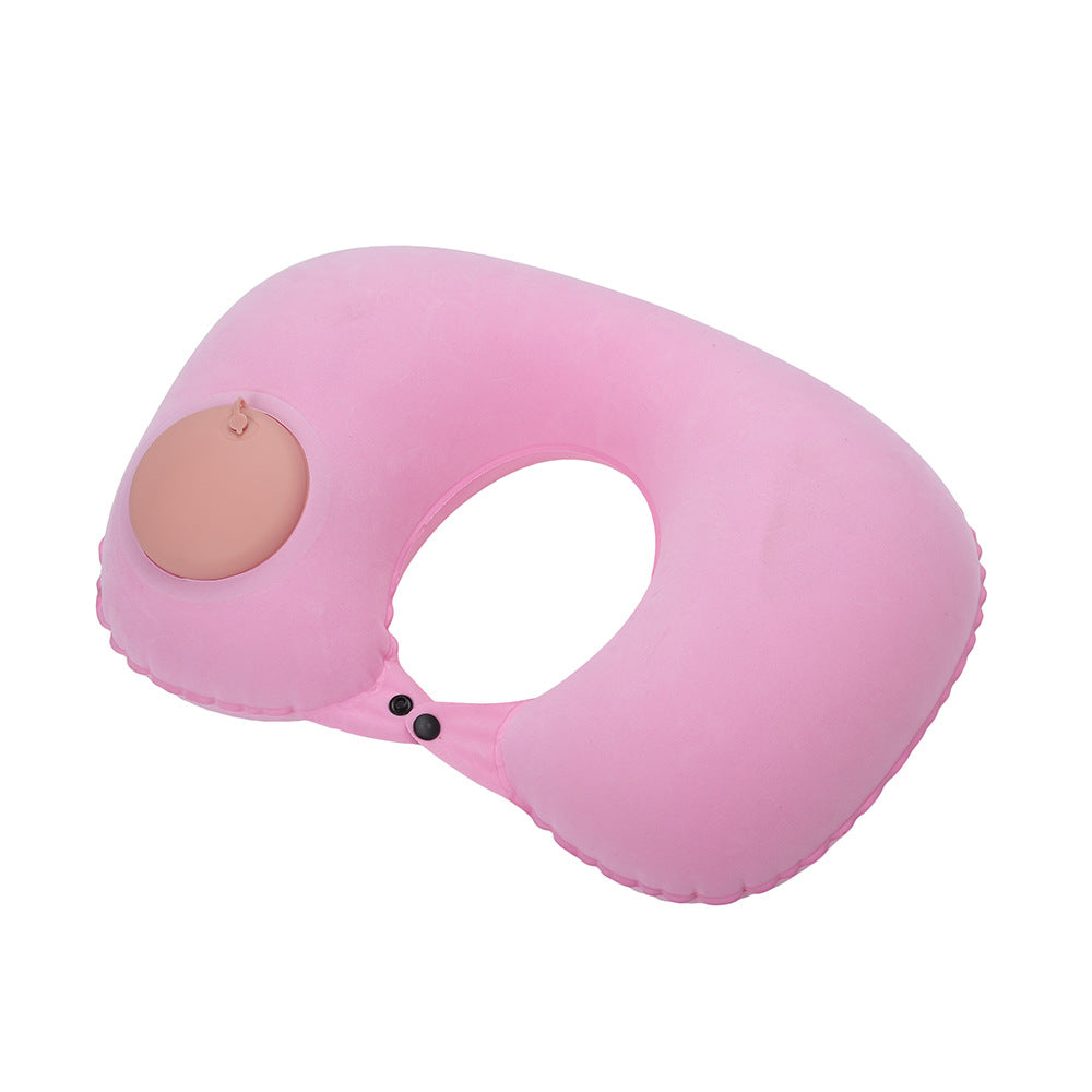 Press Type Inflatable U-shaped Pillow