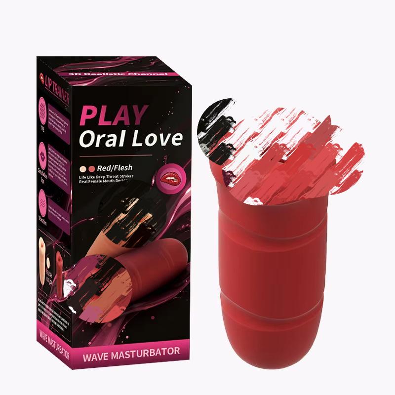 Red lip-shaped decorative ornament，Softly Wraps Around for a Snug Fit