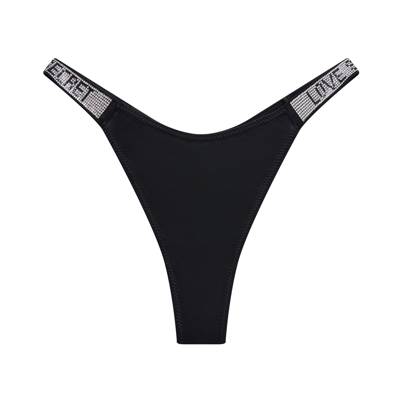 Popular Fashion Rhinestone Low-Rise Triangle Panty for Women