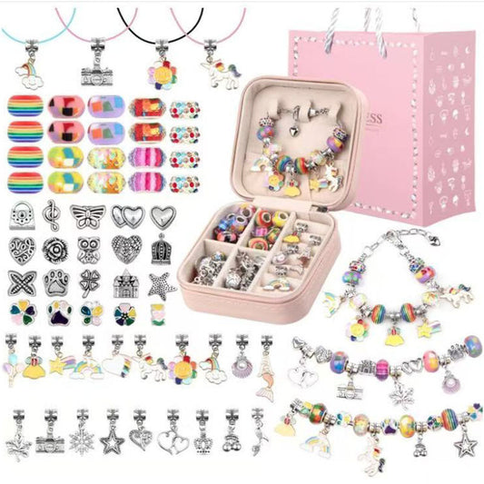 Jewelry Bracelet DIY Making Kit with Jewelry Carrying Box