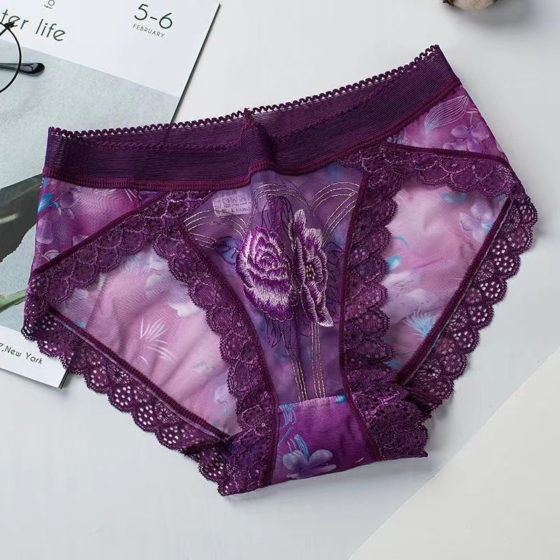 Sexy lace embroidered panties