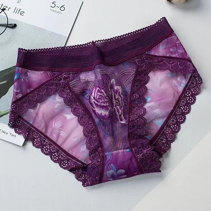 Sexy lace embroidered panties