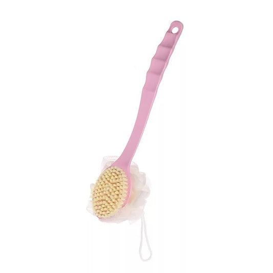 Soft Gentle Exfoliating Curved Long Handled Shower Brush for Women And Men，Bathroom Spa Accessories for Body Care