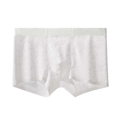 High Quality——Men's Ice Silk Mesh Jacquard Boxer Briefs