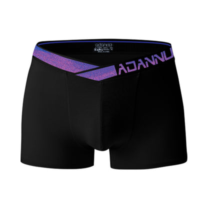 Men's Modal Athletic Boxer Briefs with Asymmetrical Waistband
