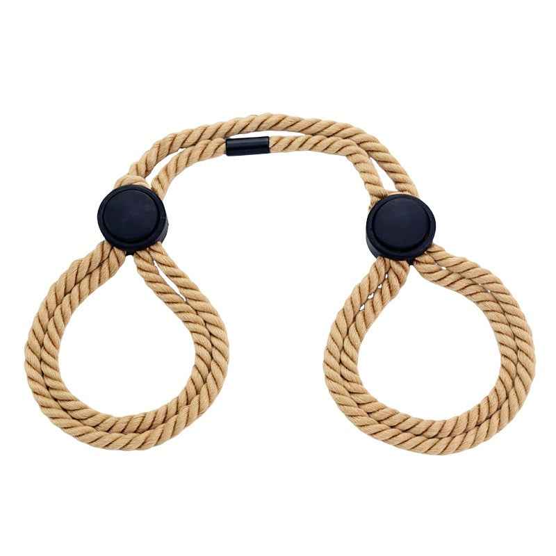 Adjustable Cotton Rope Handcuffs, Convenient Binding Restraint Rope Buckles, Multifunctional Self-Bondage Accessory