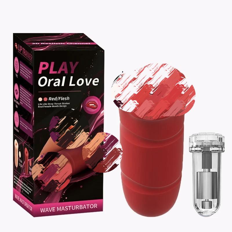 Red lip-shaped decorative ornament，Softly Wraps Around for a Snug Fit