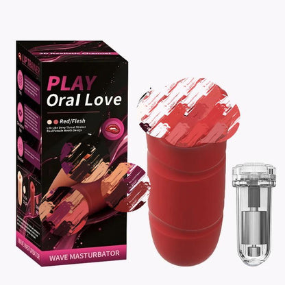 Red lip-shaped decorative ornament，Softly Wraps Around for a Snug Fit